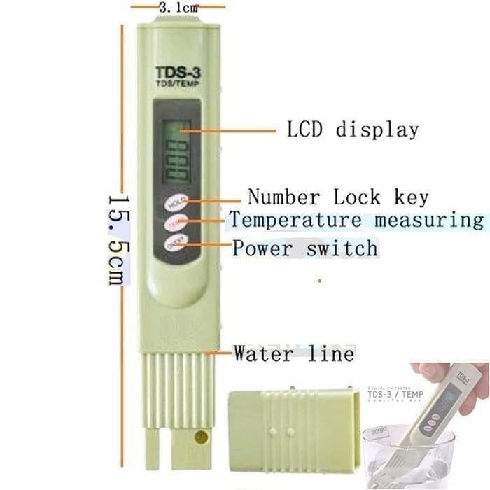 PH Meter Dan TDS Air / Paket Lengkap Alat Cek Kualitas Air Minum Sumur - TDS