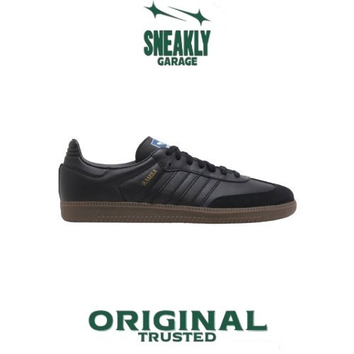 Sepatu Adidas Samba OG Core Triple Black Gum  Sneakers Unisex