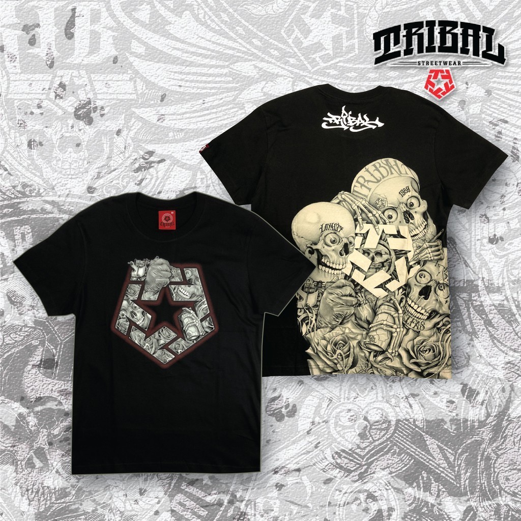 . Tato Pria TRIBAL Kaus Trucker