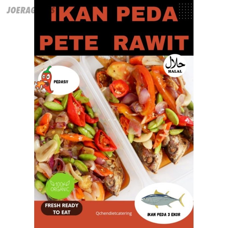 MENU RUMAHAN "IKAN PEDA JAGUNG RAWIT PETE" ( 3 EKOR IKAN )