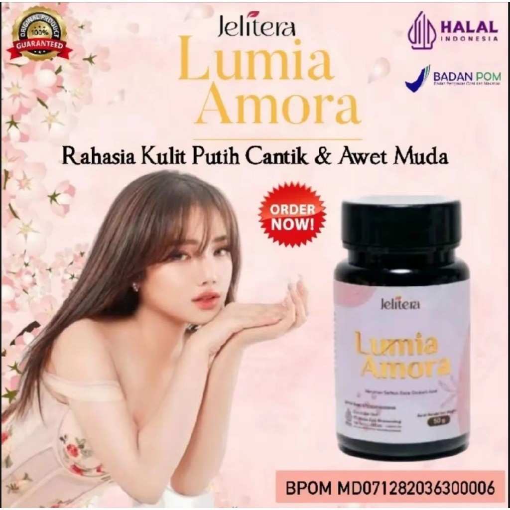 COLLAGEN JELITERA LUMIA AMORA CAPSULE PEMUTIH WAJAH SUPER CEPAT Lumia Amora kapsul