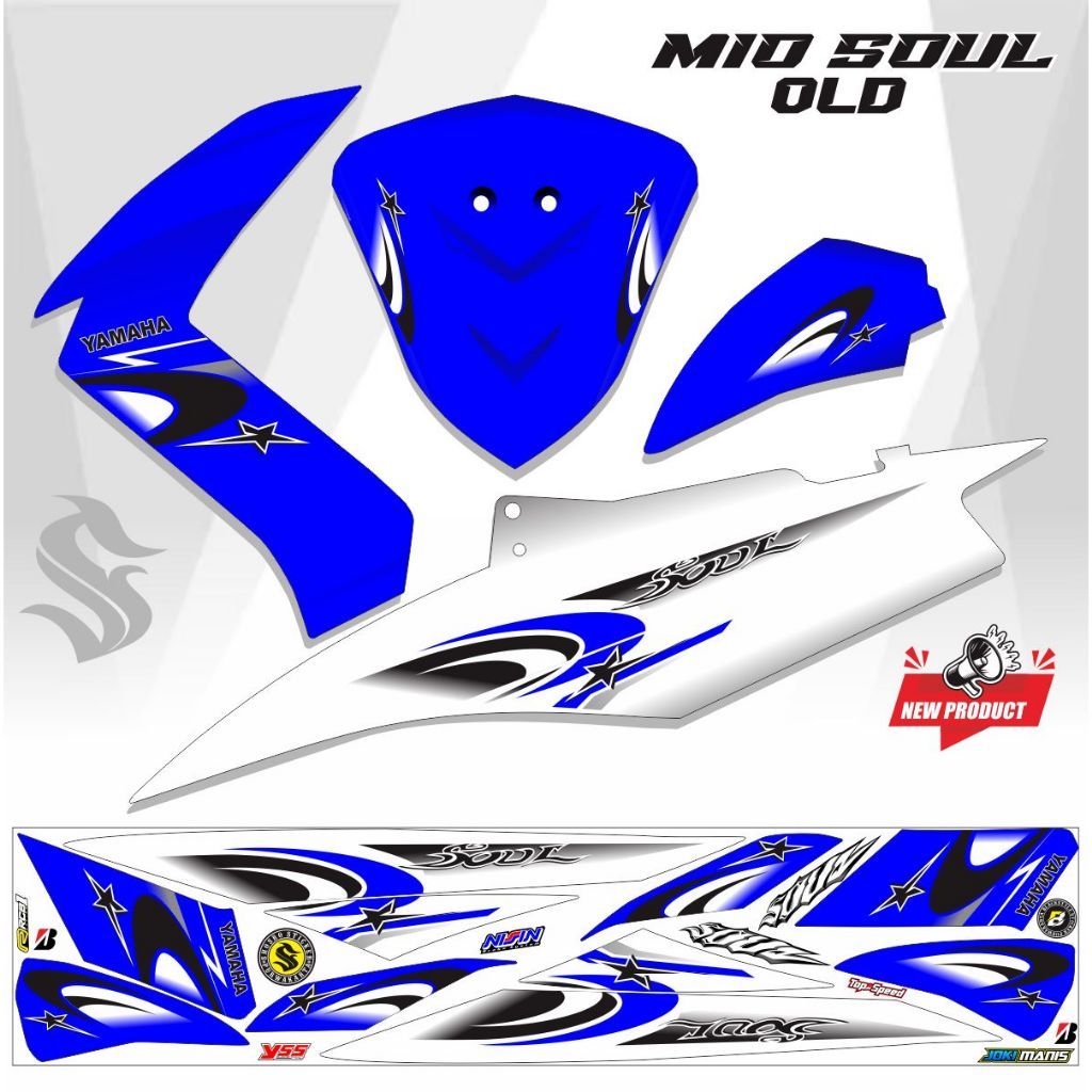 STICKER STRIPING MIO SOUL LAMA 115 VARIASI STRIPING MIO SOL VARIASI