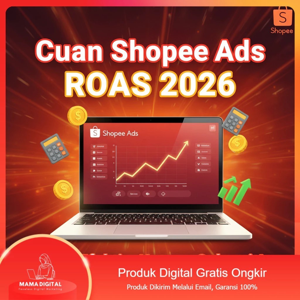 Cuan Shopee Ads ROAS 2026 - 17 Video Tutorial Merengguk Untung dari Algoritma Iklan Terbaru