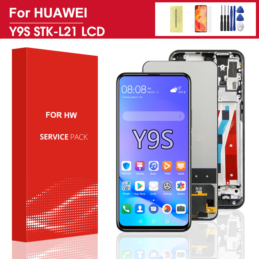 6.59'' AMOLED for Huawei Y9S LCD Display Digitizer Assembly Touch Screen Apply to For Huawei Y9 s ST