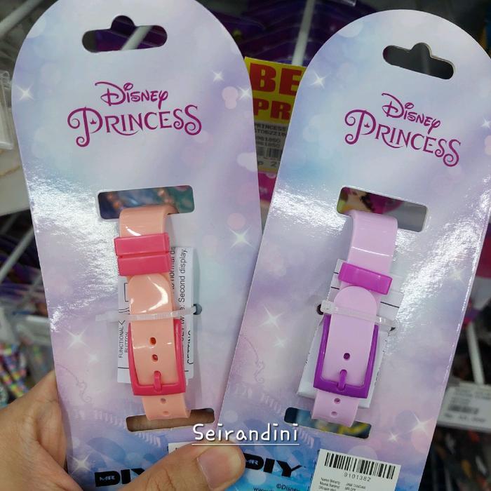 Jam Tangan Digital Disney Princess Ariel Rapunzel Snow White Cinderella Anak Remaja Perempuan Cewek 
