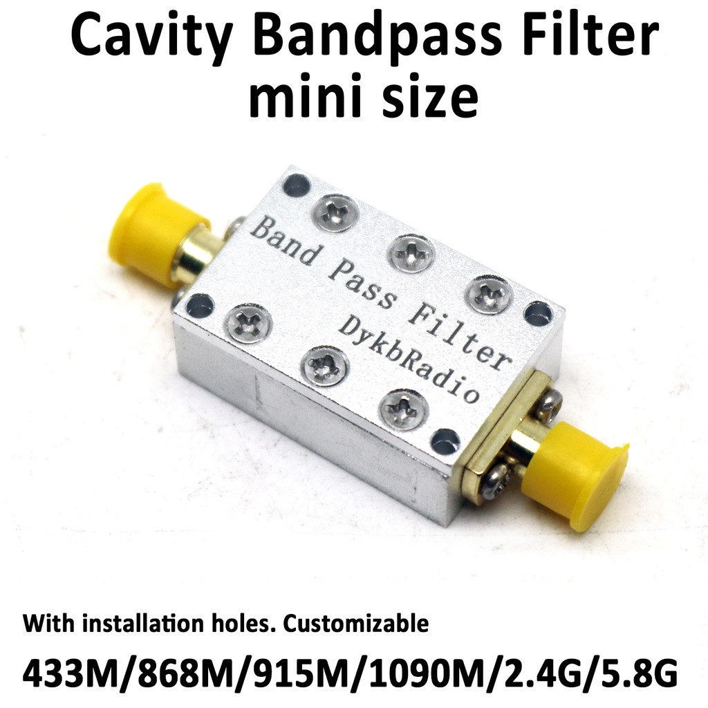 CNC SMA Bandpass Filter 433Mhz 868Mhz 915Mhz 1090Mhz 2.4Ghz 5.8Ghz BPF 1dB Bandwidth RF signal drone