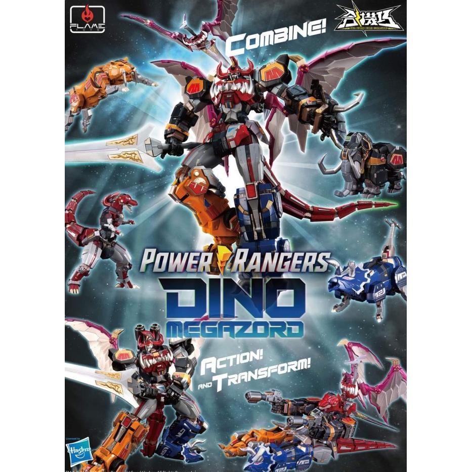 Action Figure Diecast Film Power Rangers Flame Toys Dino Megazord