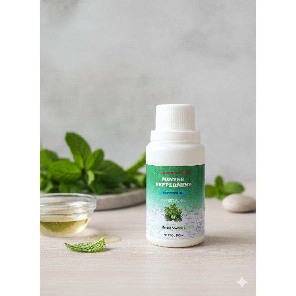 100ml Minyak Peppermint Essential Oil - Minyak Esensial Peppermint Aromaterapi