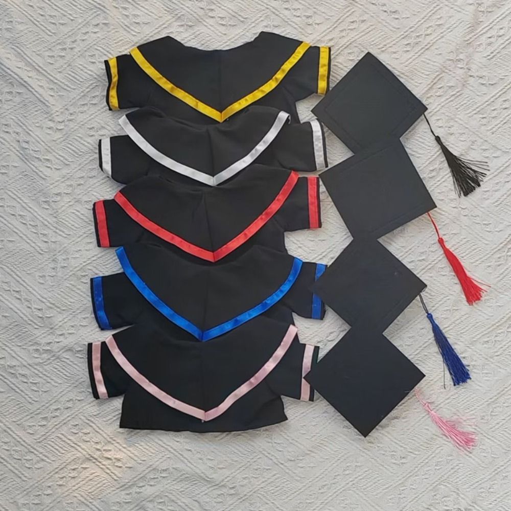 New Small Graduation Suit Multiple Colors Cloth Graduation Dress Dolls Clothes Accessories