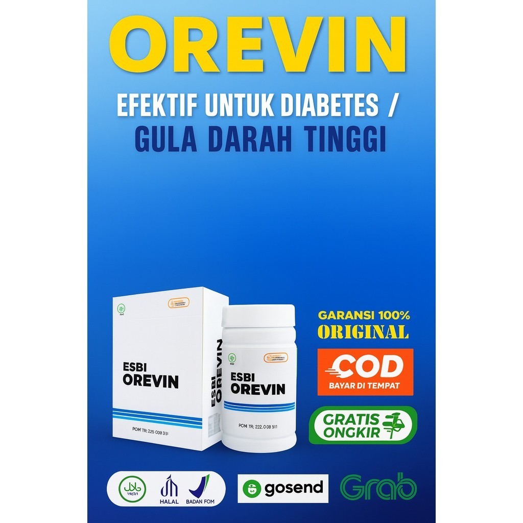 ESBI OREVIN Diabetes Obat Herbal Esbi Orevin Original solusi atasi Diabetes Kencing Manis Gula Darah
