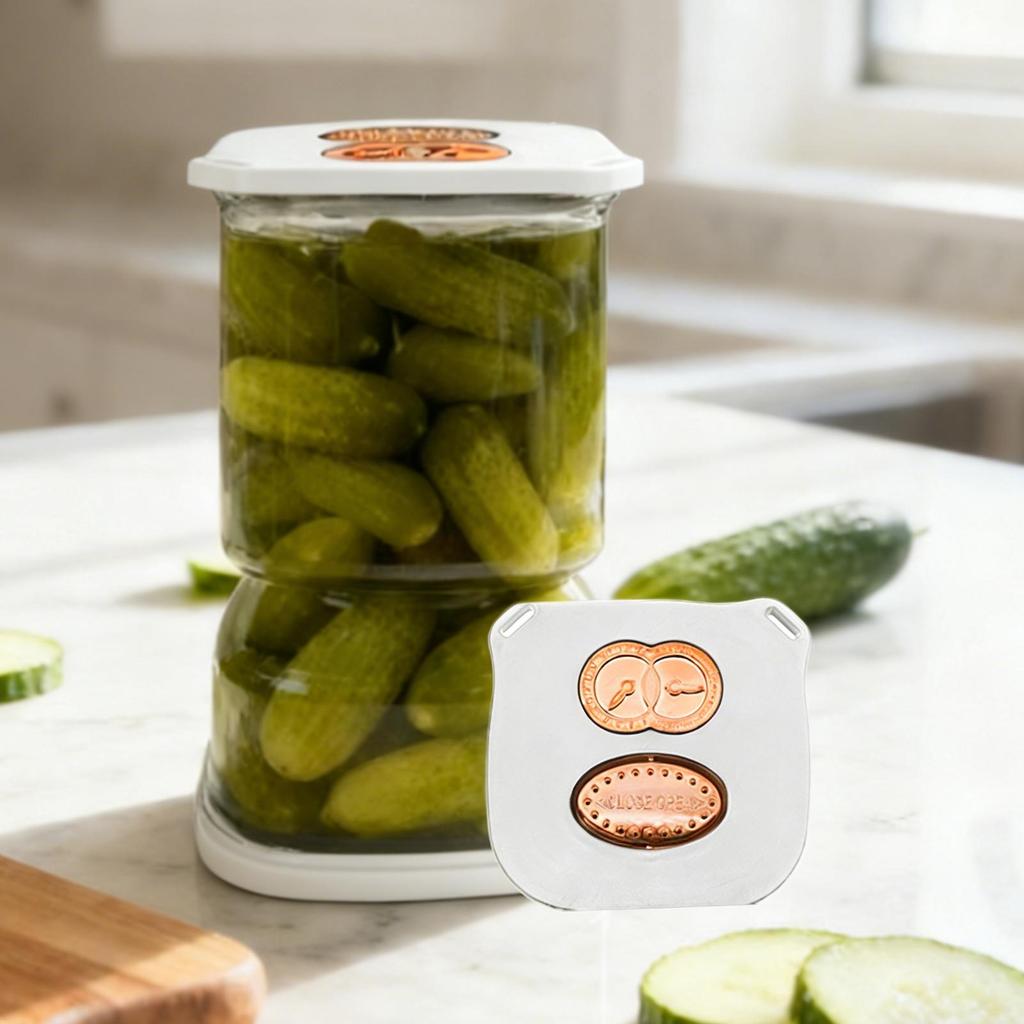 Food Storage Container Clear Square Leakproof Sauerkraut Container For Grounds Cereal Sugar Tea Drie