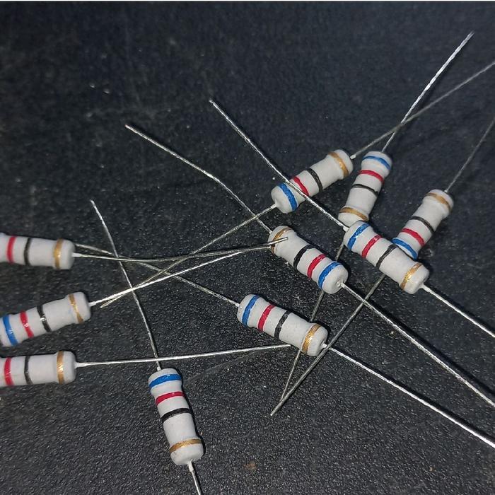 resistor 62r 1 watt carbon film 1w 62ohm R 1watt 62 ohm ungu 1