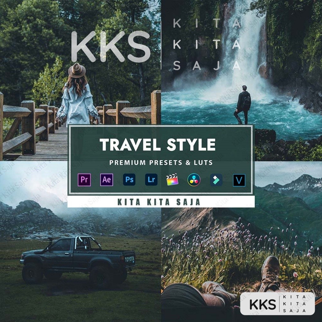 Travel Style - Premium Preset Lightroom Foto Video LUT LUTs VN Premiere Pro Davinci Android iOS PC