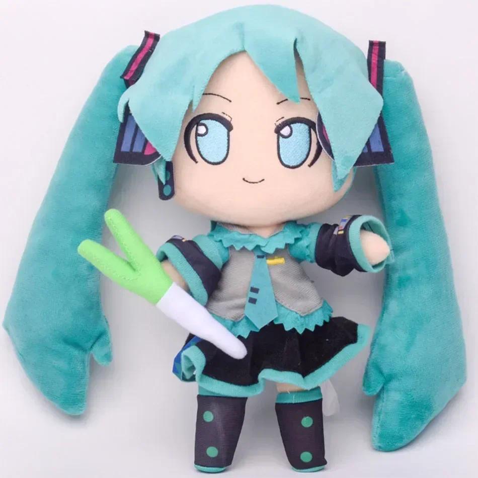 24.5cm Hatsune Miku Plush Fuwafuwa Anime Kawaii Cute Cool Toys Dolls Plush Room Car Desk Decoration 