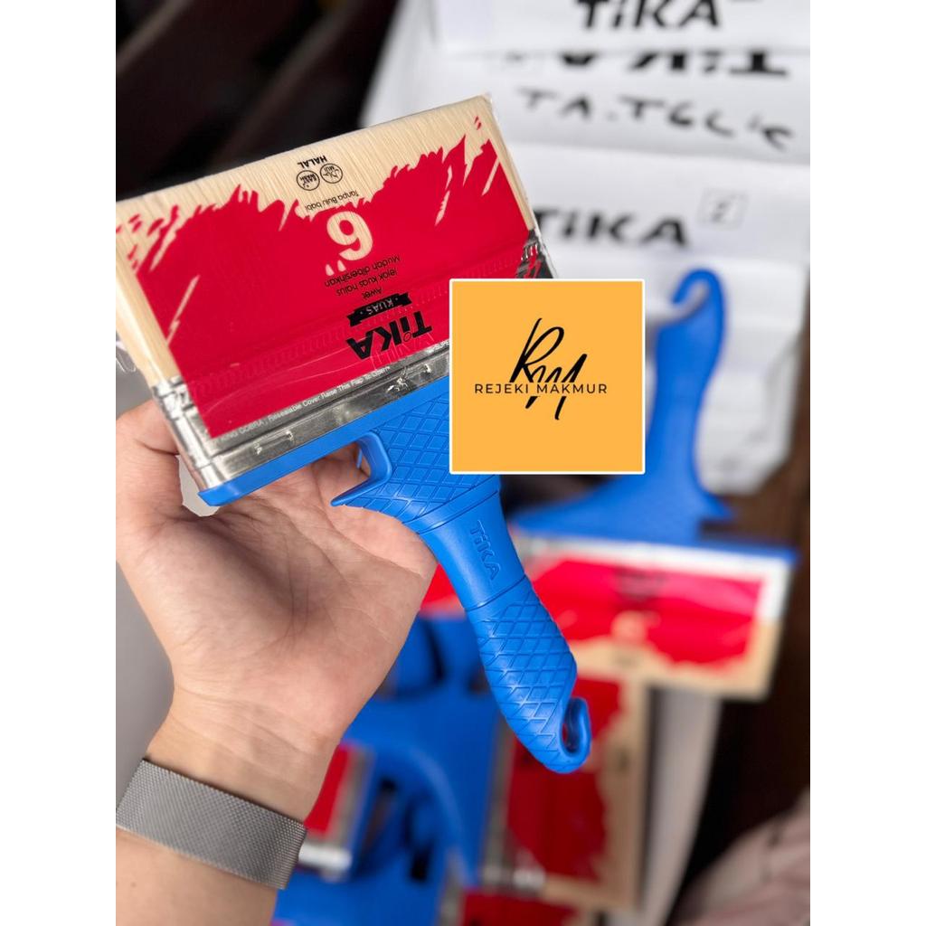 Kuas Cat Tembok TIKA/INDACO/Kuas cat Tembok Halal/Kuas cat halus/Kuas makanan/Kuas Kue Halal (PCS)