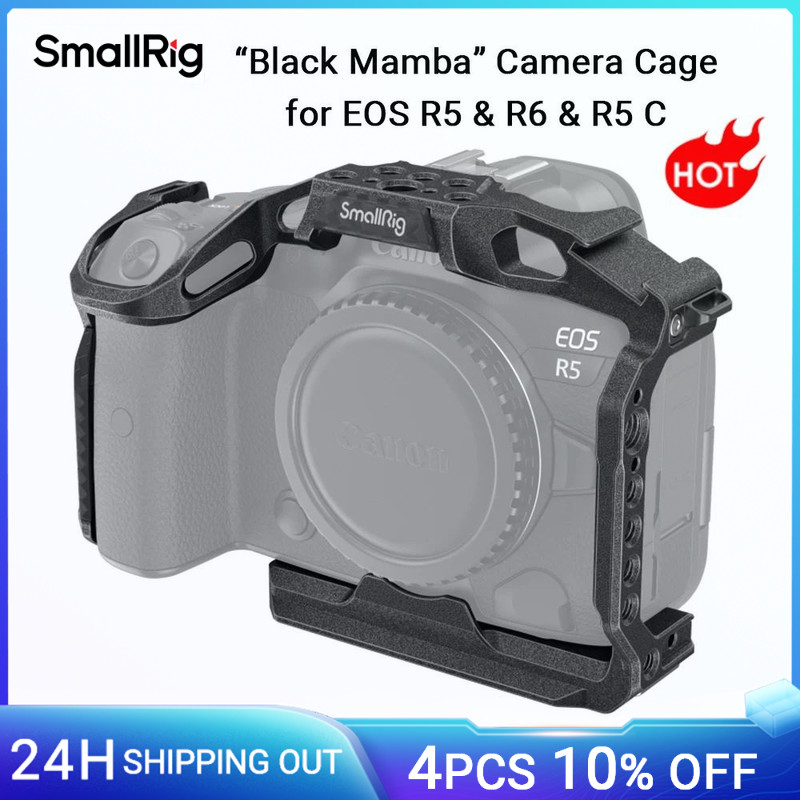 SmallRig Camera Cage for Canon EOS R5/EOS R5 C /EOS R6 Mirrorless Camera EOS R5 /R5 C /R6 Aluminum A
