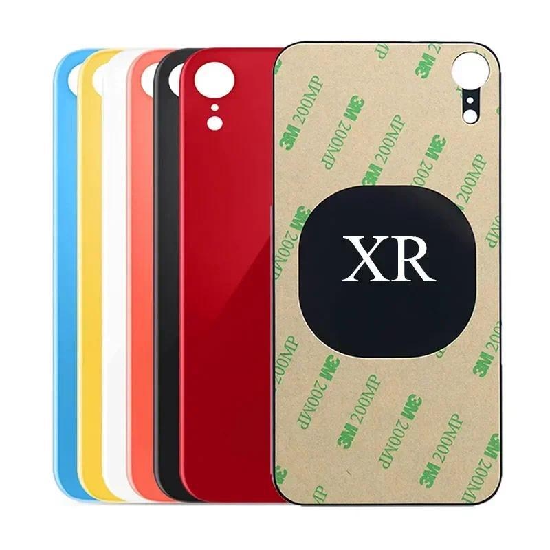 NEW Big Hole Back Glass Cover Replacement for iPhone XR Back Cover Glass with adhesive for iPhone XR