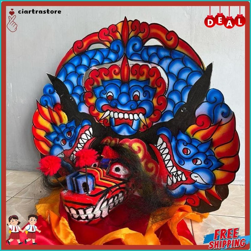 ASLI Sale Mainan Tradisional Barongan Telon|Barongan Devil|Barongan Anak|Barongan Dewasa|Barongan Ka