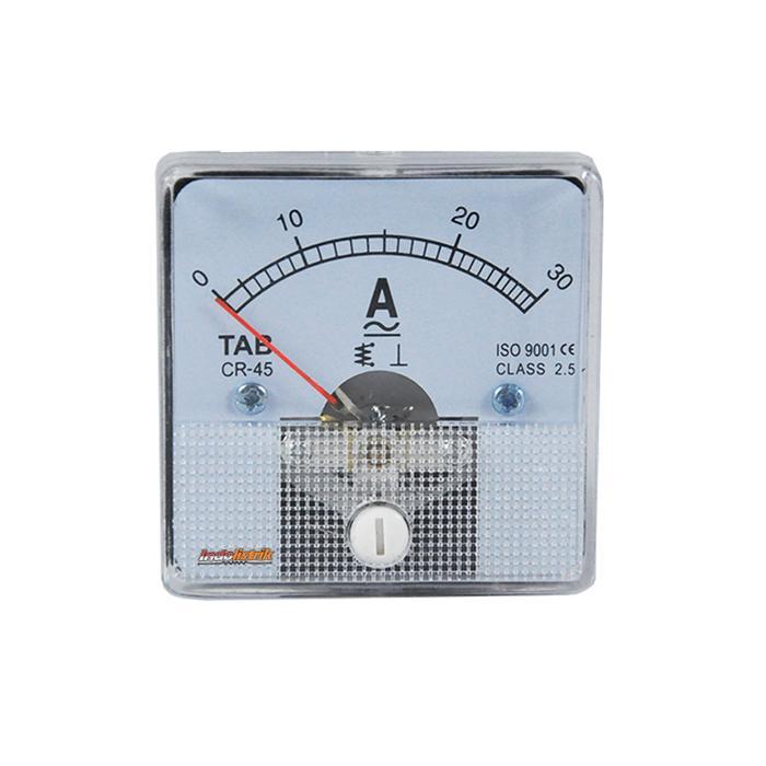 Ampere Meter Analog AC / DC 30 A CR45 Direct TAB