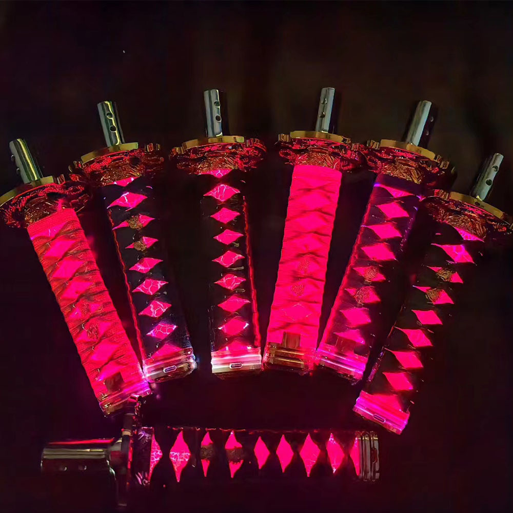 Kenop Persneling Mobil LED JDM, Kenop Persneling Katana, Kenop Persneling Universal untuk Mobil Kata