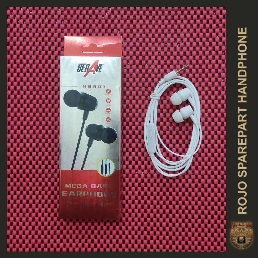 [HBR 07] HEADASET / HEADPHONE / EARPHONE / HANDSFREE  SUPER BASS - (BERAVE) UGO/LIGO