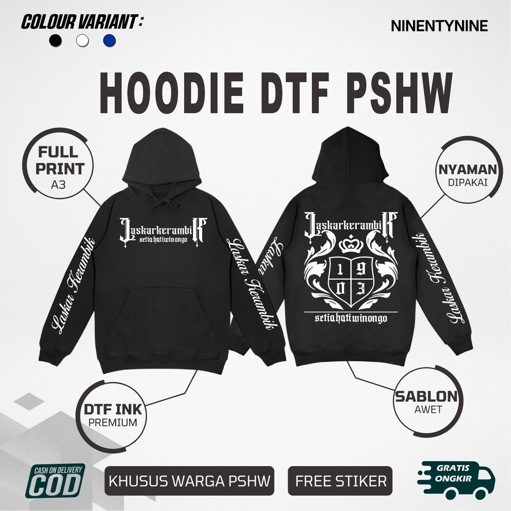 HOODIE PSHW  Laskar Kerambik JAKET PSHW TERBARU - JAKET SH WINONGO - JAKET HOODIE PSHW SIMPEL - HOOD