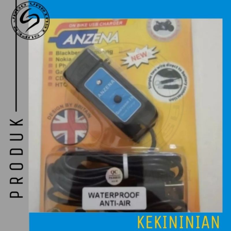 Anzena Charger 12Volt Fast Charging Waterproof Universal Motor
