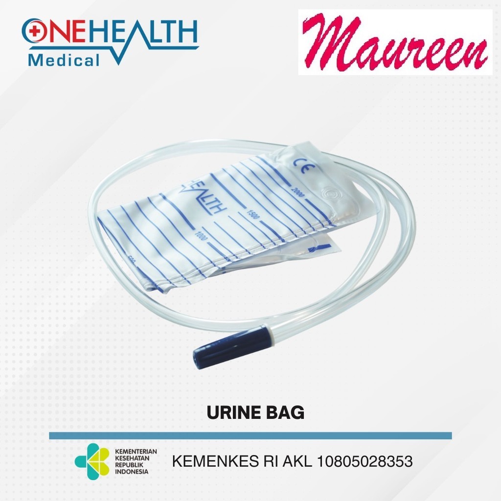 ONEHEALTH Urine Bag 2000ml T Type With Hanger Kantong Kencing Urine Push Type One Health