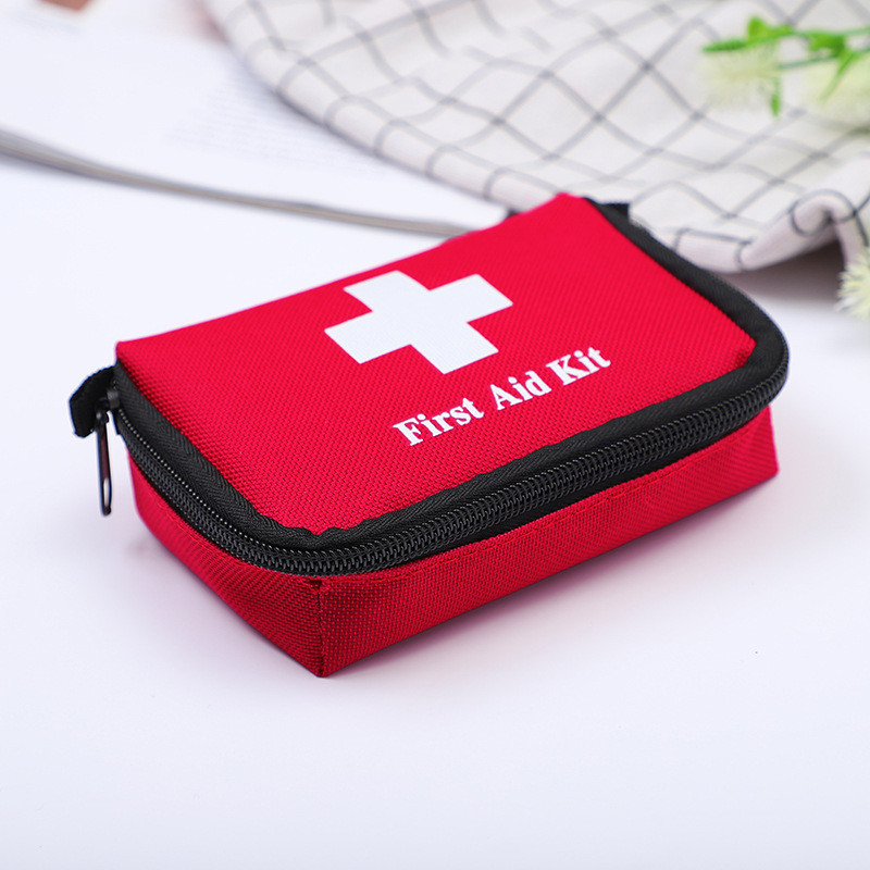 Mini First Aid Kit Red PVC Outdoors Camping Emergency Survival Empty Bag Bandage Drug Waterproof Sto