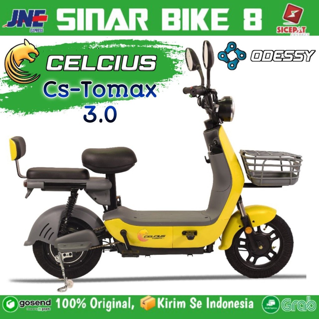 Sepeda Listrik Electric E-Bike  Odessy Celcius Tomax 3.0