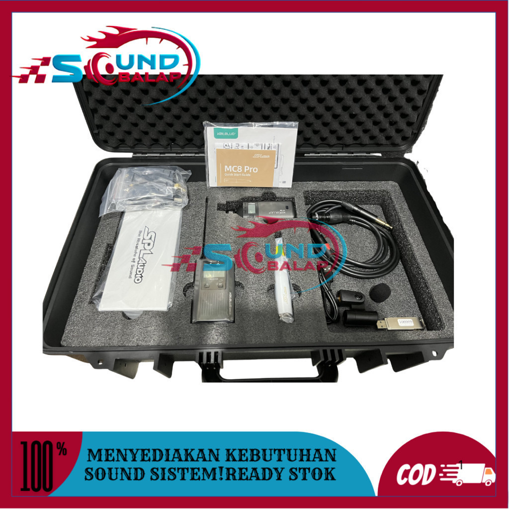 PAKET MICROPHONE SPL AUDIO WIRELLES  KATELUO