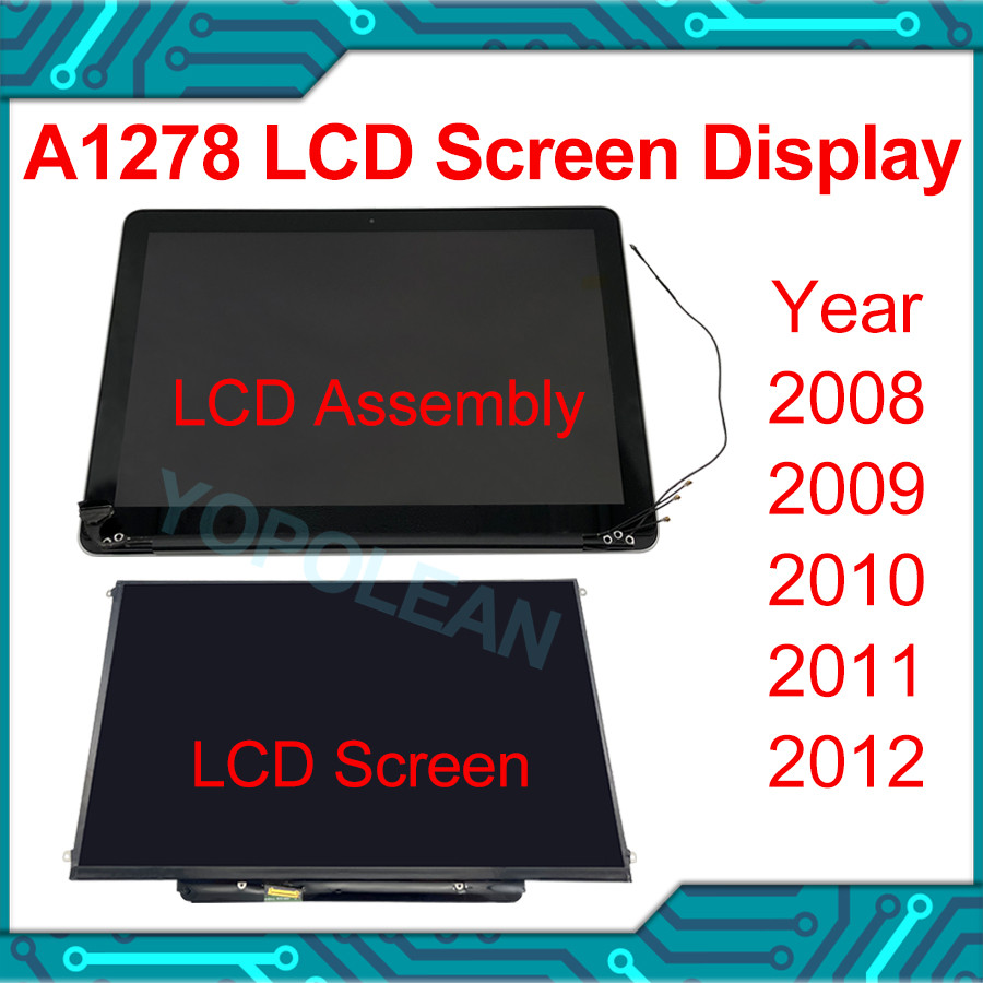 Original A1278 A1342 LCD Screen splay For Macbook Pro 13" A1278 LCD Screen Full Assembly 2008-2012 Y