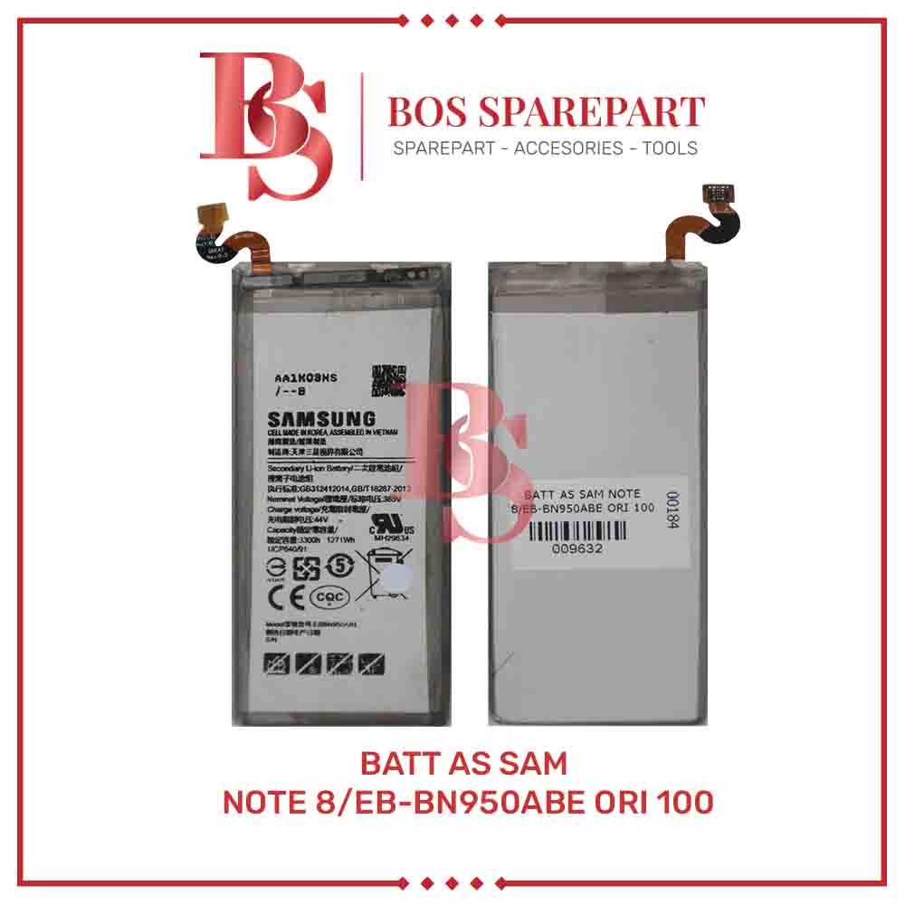 Bos Sparepart ITC Cempaka - BATERAI AS SAMSUNG NOTE 8 / EB - BN950ABE ORI 100 / BATTERY / BATRE
