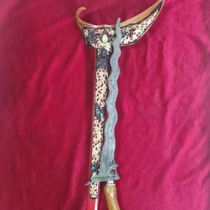 keris naga kikik kinatah warangka ladrang full blok bhn sepuh majapahi