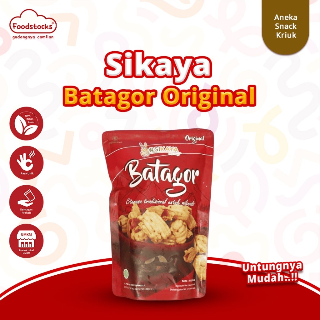 SIKAYA - Cemilan Keripik Batagor Rasa Original 100gr