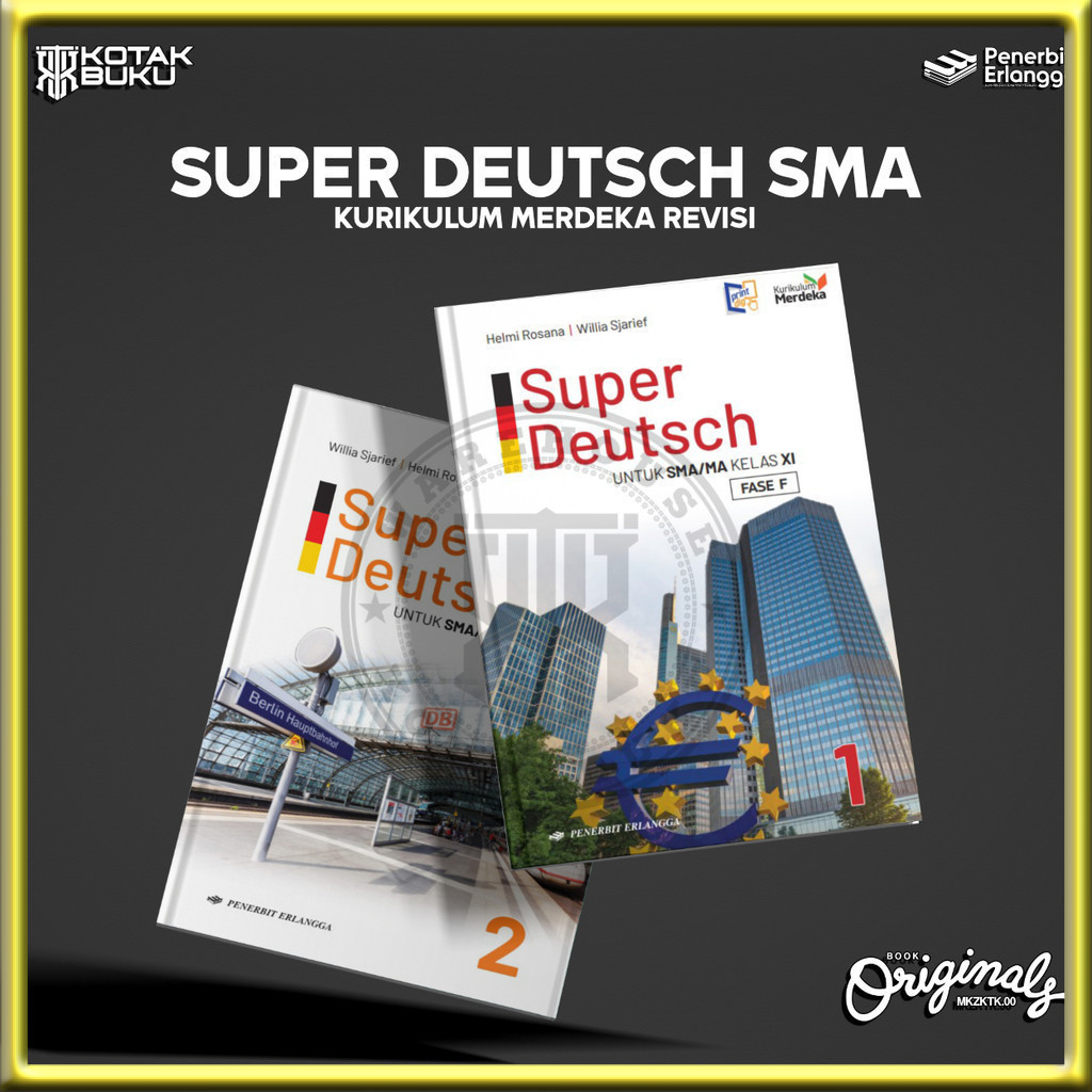 [ Erlangga ] Buku Super Deutsch kelas 11 12 SMA / MA /  Bahasa Jerman SMA / Kurikulum Merdeka