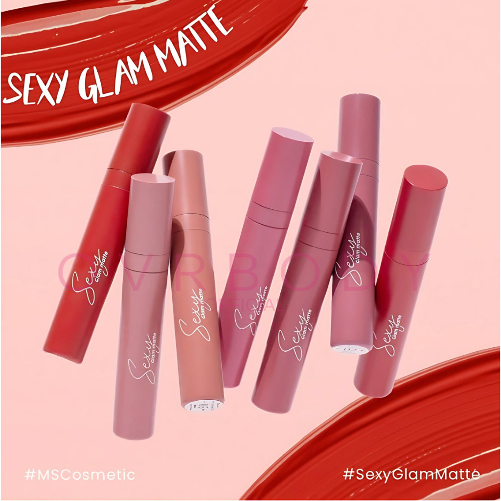MS GLOW SEXY GLAM MATTE LIPSTICK MS GLOW LIPMATTE MS GLOW ORIGINAL