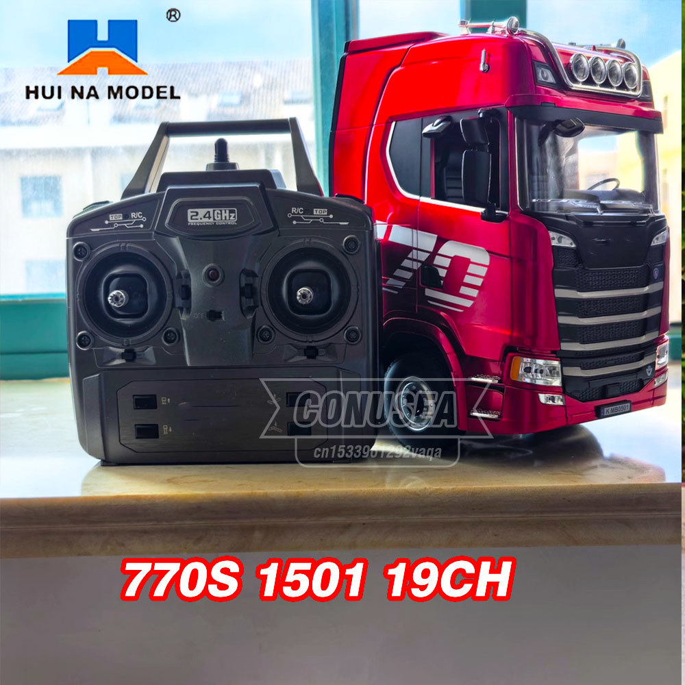 HUINA 770S Rc LKW Anhänger Traktor 1/18 1501 Fernbedienung Auto 19 Ch Elektrische Maschine Engineeri