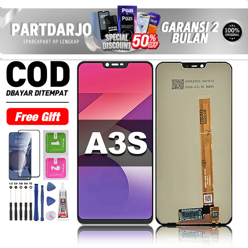 LCD For OPPO A3S Fullset hp layar Touchscreen lcd-oppo a3s Glass Touch Screen Digitizer COD -origina