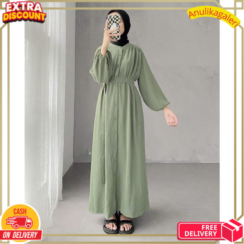 best seller GAMIS SYIFA CRINKLE AIRFLOW | GAMIS TERBARU LEBARAN 2023 | GAMIS | baju gamis lebaran 20