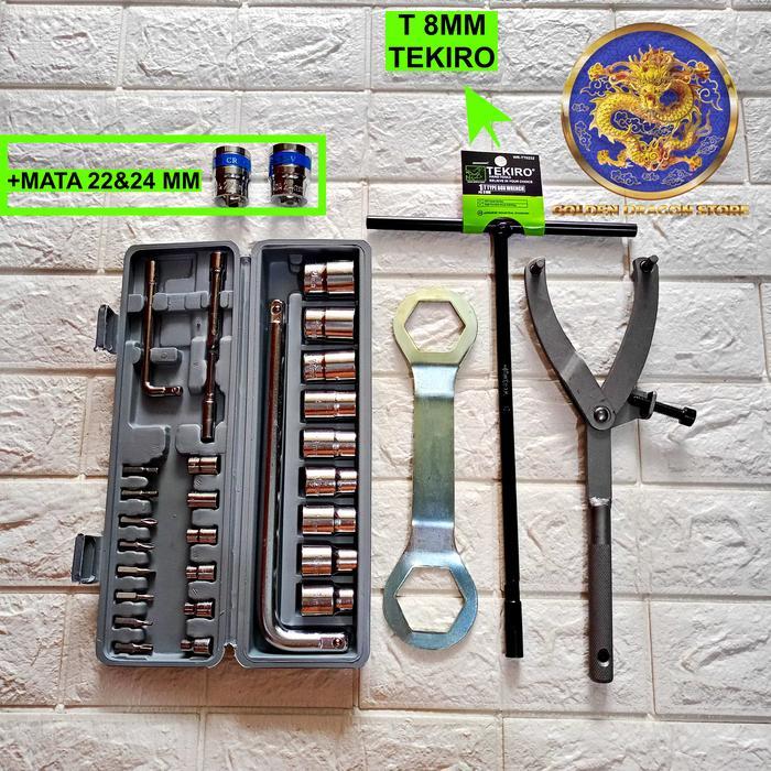 Trecker CVT + 39x41 + Sok Set 27 Pcs - 22+24+T8 TEKIRO