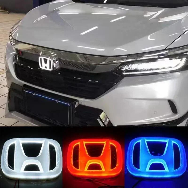 Stiker Emblem Lampu LED Gril Depan & Bagasi Belakang Mobil Honda Accord Civic CRV Odyssey Jazz untuk