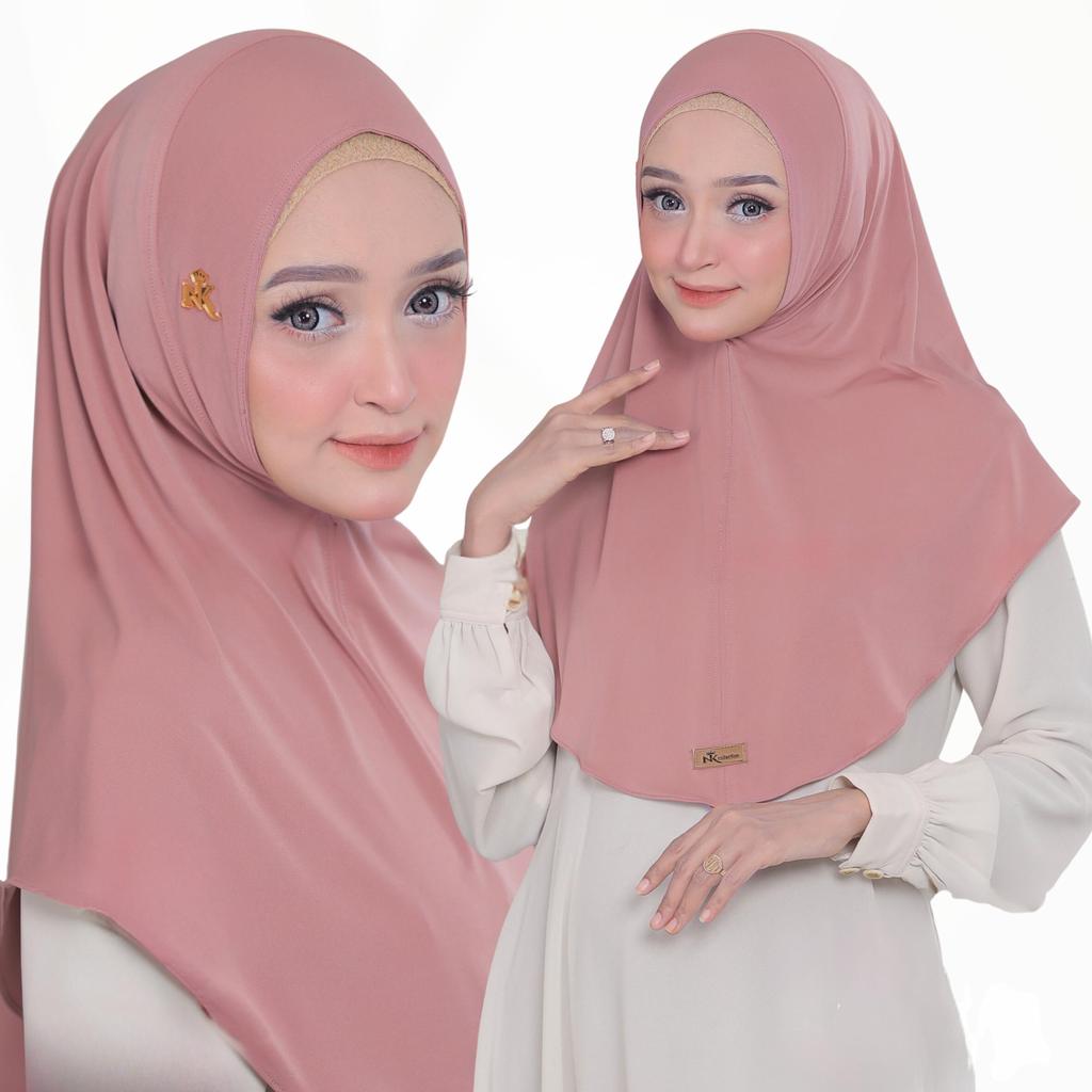 Kerudung Jilbab Instan Antem Hana Zoya Jersey Nyaman Pad Panjang Variasi Muslim NK Collection