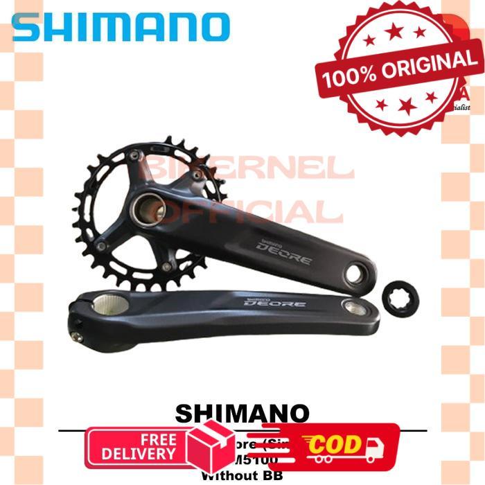 Crank Shimano Deore FC-M5100 Single Tanpa BB