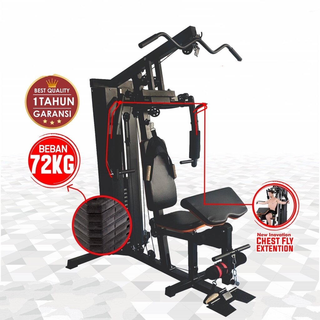 Alat fitness Home gym 1 sisi Alat Gym Multifungsi Homegym 1 sisi Alat Gym Rumah