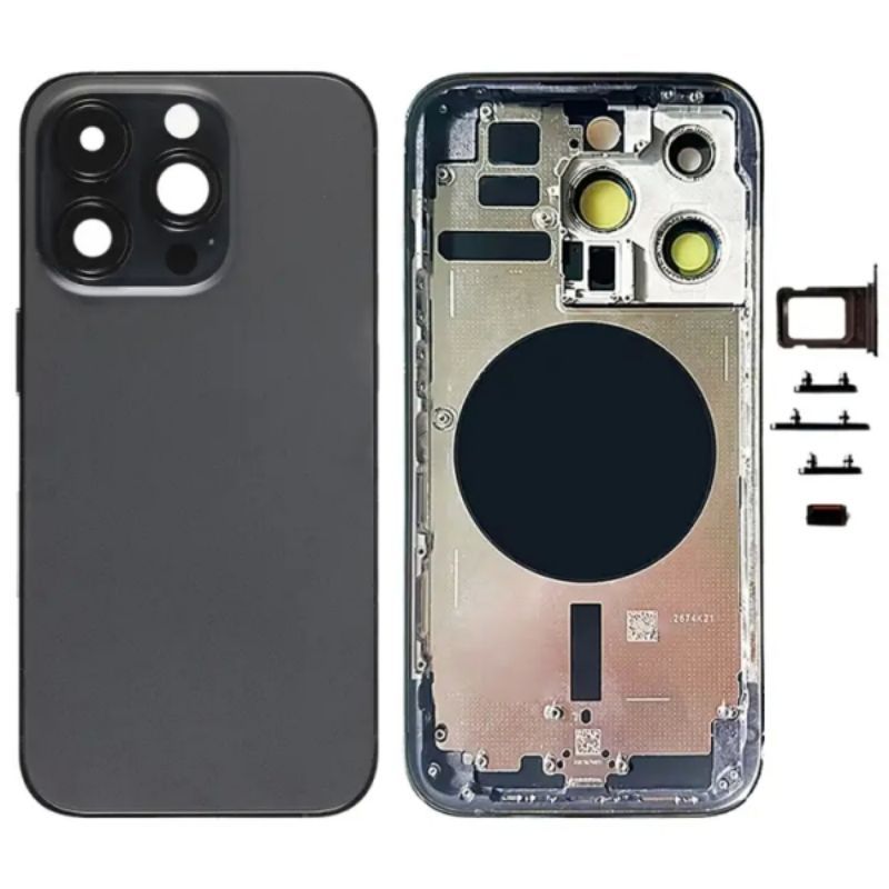 Best Ori Back Housing Cover With Middle Frame + MagSafe Magnet + SlM Tray Parts For iPhone 12 Mini 1