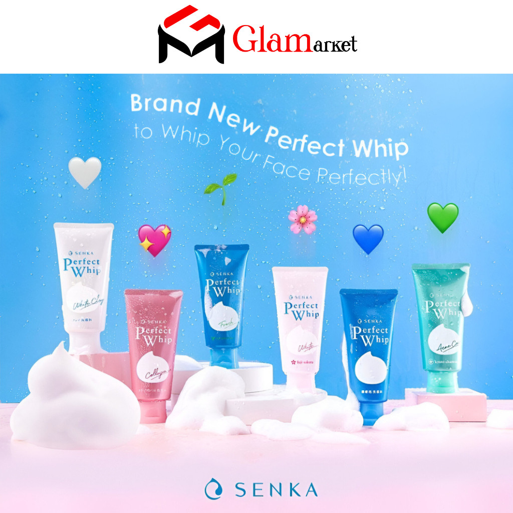 GLAM - SENKA All Variant - SENKA Perfect Whip - Senka White Clay - Senka Vibrant White - Senka Fresh