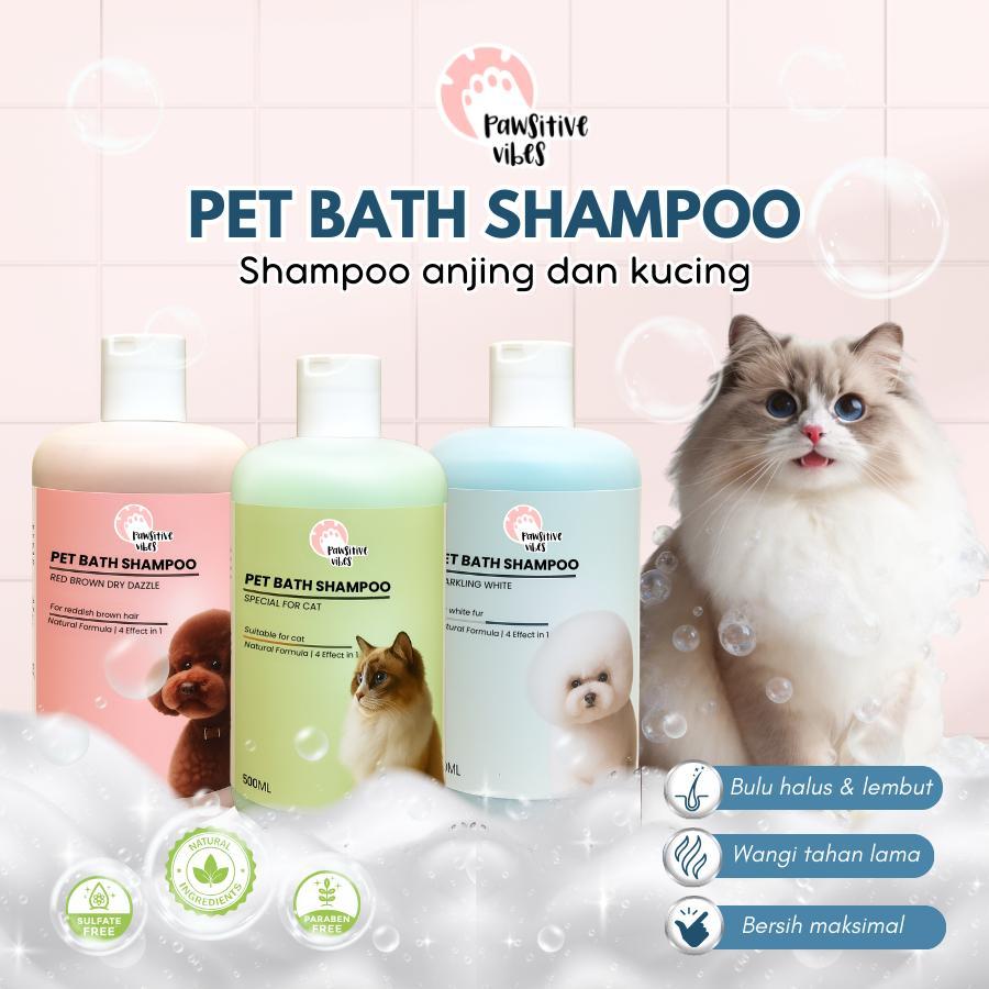 PAWSITIVE VIBES - Shampo Kucing Anti Rontok Pelebat Bulu - Shampoo Kucing Cegah Bulu Rontok - Shampo