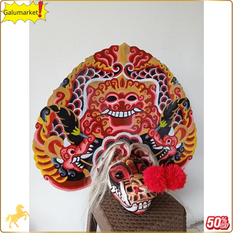 barongan telon,barongan kayu, barongan telon, barongan pentas GLM -60