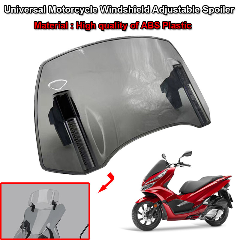 PCX125 PCX150 PCX160 Motorcycle Windshield Extension Adjustable Spoiler Deflector Fit For HONDA FORZ